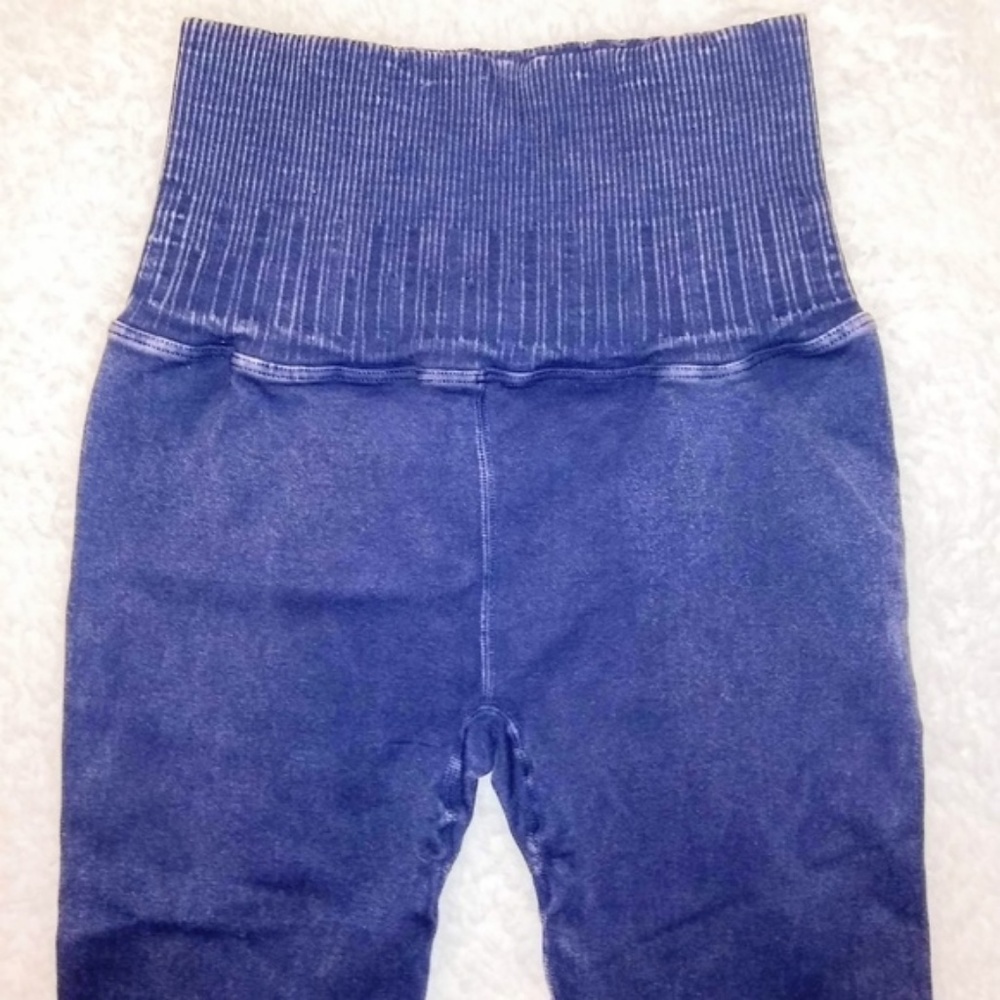 NWOT Free People High Waist Crop Shanti Leggings - Picture 7 of 8